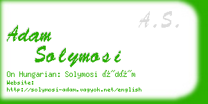 adam solymosi business card